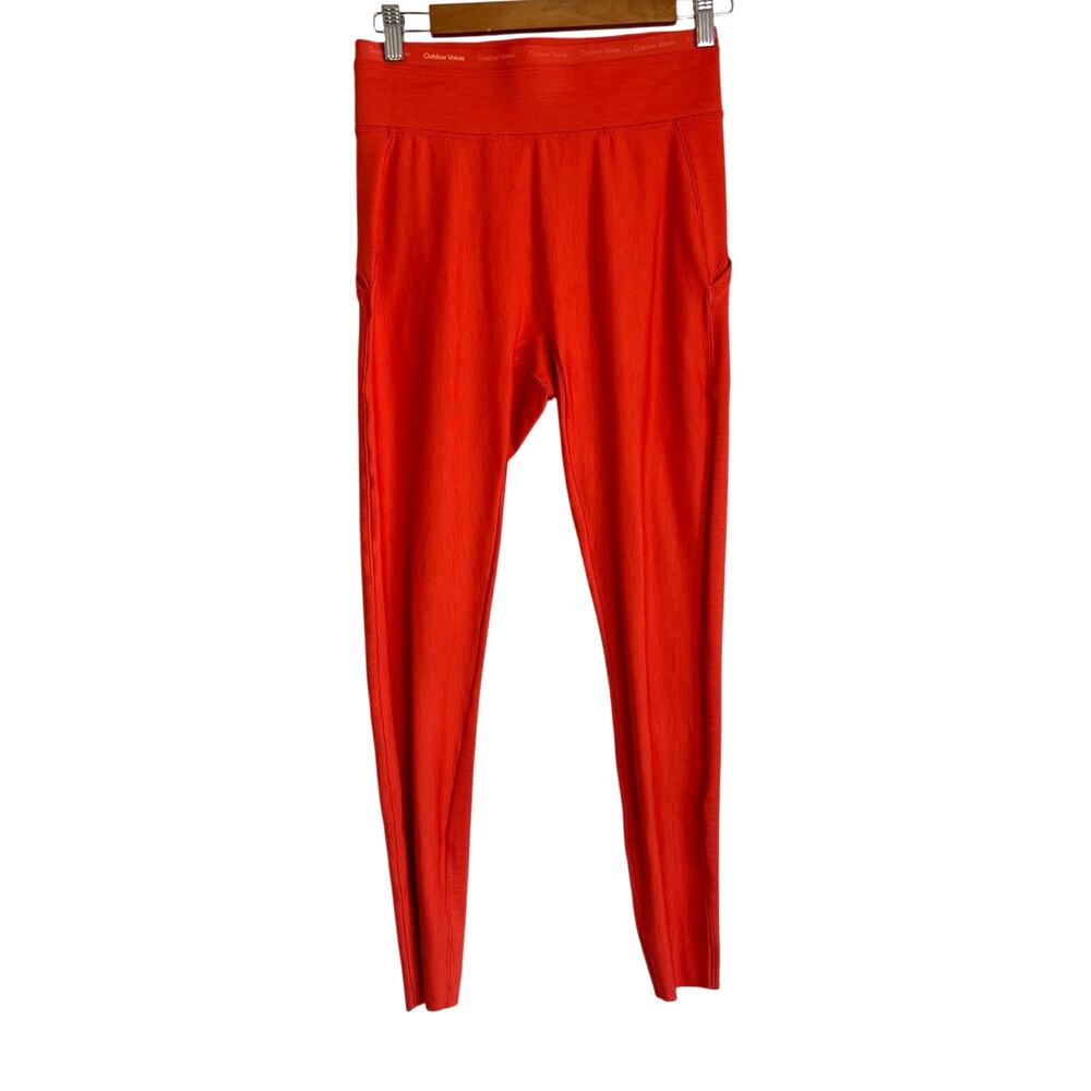 Outdoor Voices Womens High Rise Side Pocket Leggings Size M Orange Athletic Gym
